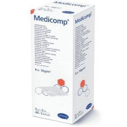 COMPRESSES STÉRILES NON TISSÉES MEDICOM 5X5 4 PLIS