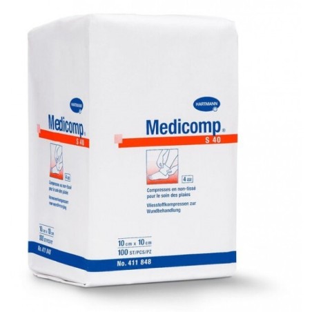 COMPRESSE N.TISSE N.STERI 40G 5x5 X100 HARTMANN REF 411841