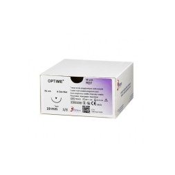 FIL DE SUTURE RESORBABLE OPTIM 4-0 19MM 75CM X36