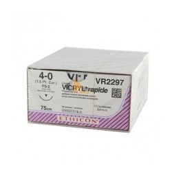 FIL VICRYL RAP. VECTRAL PAR 36 4-0 19MM 75CM 