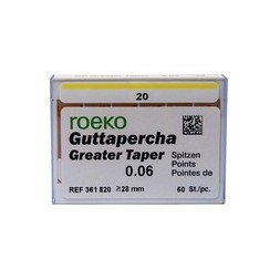 GUTTA GREATER TAPER 6% N°20 ROEKO BTE DE 60 361820