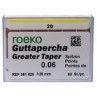 GUTTA GREATER TAPER 6% N°20 ROEKO BTE DE 60 361820 