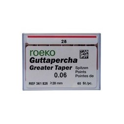 GUTTA GREATER TAPER 6% N°25 ROEKO BTE DE 60 361825