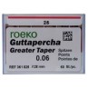 GUTTA GREATER TAPER 6% N°25 ROEKO BTE DE 60 361825 