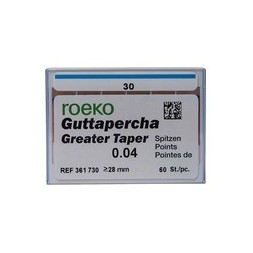 GUTTA GREATER TAPER 4% N° 30 ROEKO BTE DE 60 REF 361730