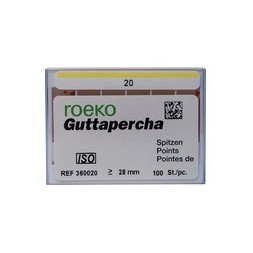 POINTES GUTTA PERCHA ROEKO N° 20 REF 360020-R 