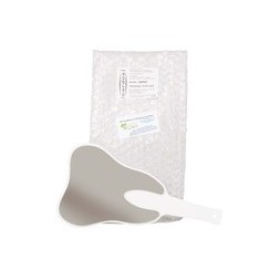 MIROIR A MAIN BLANC FORME DENT AVEC POIGNEE 27CM CARDEX HSP6W
