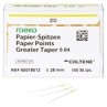 POINTES DE PAPIER 60019012 GREATER TAPER 0.04 ISO 020 