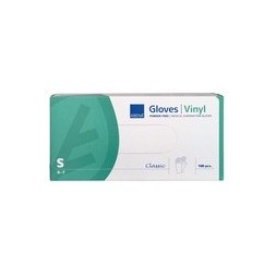 GANTS VINYLE NON POUDRES T.S X100 TRANSPARENT ABENA 4424 