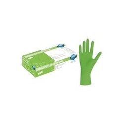 GANTS NITRILE GREEN PEARL VERT TAILLE S X100 UNIGLOVES 3502