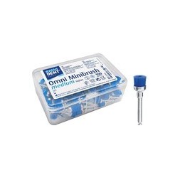 OMNI MINIBRUSH MEDIUM NYLON X100 BLEU OMNIDENT 122941