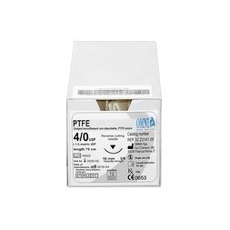 SUTURE PTFE 4-0 16MM 3-8 75CM X12 OMNIA REF 32.Z3141.00