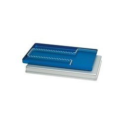 PLATEAU ALU 28 X 18 CM BLEU 