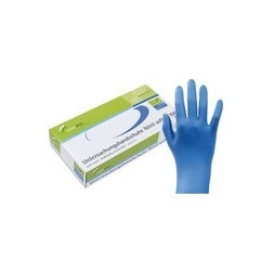 GANTS NITRILE BLEUS SMARTDENT TAILLE M X100 REF 117481