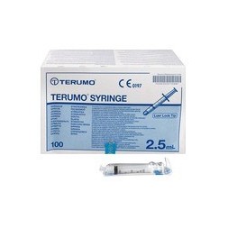 SERINGUES 2.5 ML 3 CORPS TERUM BTE DE 100
