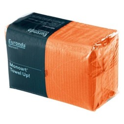 SERVIETTES PLASTIFIEES ORANGE X500 33X45CM EURONDA 21810411