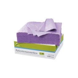SERVIETTES PATIENT VIOLET X500 SMARTDENT 116400