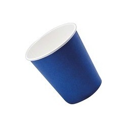 GOBELET DE BAIN DE BOUCHE SMA RT EN PAPIER DUR BLEU FONCÉ P 
