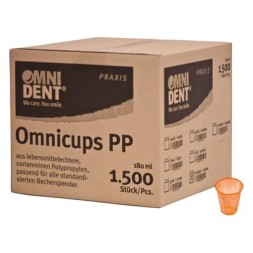 OMNICUPS PP ORANGE 180 ML PA 1500 