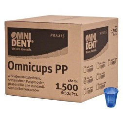OMNICUPS PP BLEU FONCÉ 180 ML PA 1500