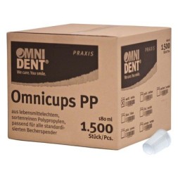 OMNICUPS PP BLANC 180 ML PA 1 500