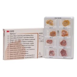 3M™ Sof-Lex™ Coffret de disques de finition et polissage 2380, support rigide polyester, extra-mince, orange