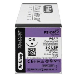 SUTURE 3-0 C6 RESORB. PSN393V VIOLET  X 12 3-8   HU FRIEDY 