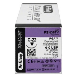 SUTURE 6-0 C6 RESORB. PSN387V  X 12 3-8   HU FRIEDY