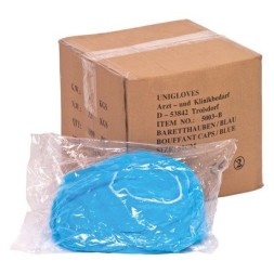 CHARLOTTES BLEUES RONDES  UNIGLOVES PAQUET DE 100