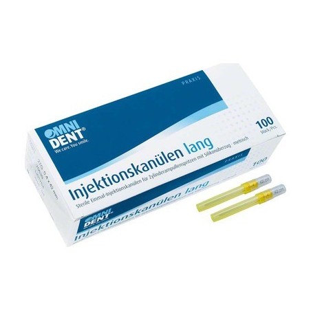 CANULES D'INJECTION OMNI 0.4X 42MM JAUNE PA 100 