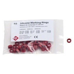 BAGUES DE MARQUAGE PD ROUGES 8.0 MM X 48