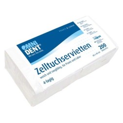 SERVIETTES OMNI 4 PLIS BLANC 40X40 PA 200