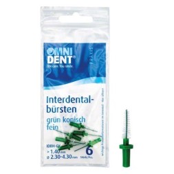 BROSSES INTERDENTAIRES OMNI P OUR SUPPORT VERT CONIQUE FIN