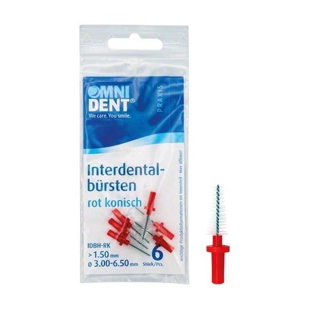 BROSSES INTERDENTAIRES OMNI P OUR SUPPORT ROUGE CONIQUE BTL 