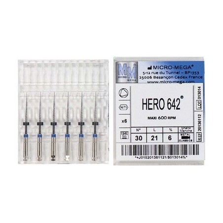 HERO 642 METAL N° 30 L21MM 6% X6 MICRO MEGA REF 20136112 