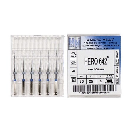 HERO 642 METAL N° 30 L25MM 4% X6 MICRO MEGA REF 20136109 