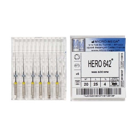 HERO 642 METAL N°20 L25MM 4% X6 MICRO MEGA REF 20136107 