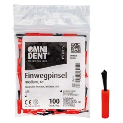 PINCEAU JETABLE OMNI ROUGE NO IR MOYEN PA 100 