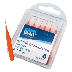 BROSSETTES INTERDENTAIRES X 6 ORANGE FINE OMNIDENT 12339 