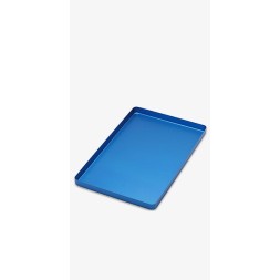 PLATEAU ALU 285 X 185 X 15 MM BLEU MEDESY REF 998/B