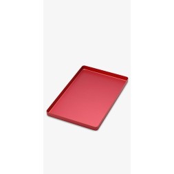 PLATEAU ALU 285 X 185 X 15 MM ROUGE MEDESY REF 998/R