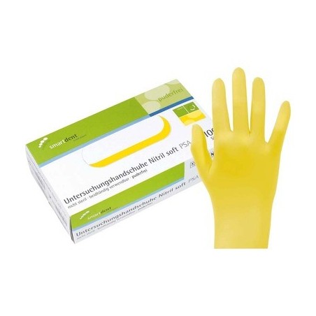 SMART GANTS NITRILE SOFT JAUN E M PA 100 