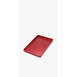 PLATEAU ALU 180X140X15MM ROUGE