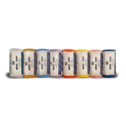 TABLIERS PAPIER PLASTIQUE BLEU 60X50CM X80 REF C60AZ