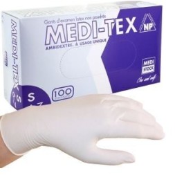 GANTS MEDI-TEX IDEM  MEDICDENT  NPOUDRES EN  SMALL REF A1407