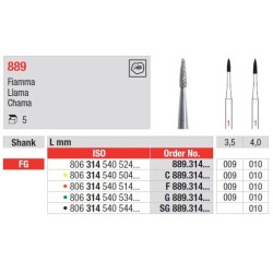 FRAISE DIAMANT FG X5 JAUNE C 889.314.009 EDENTA