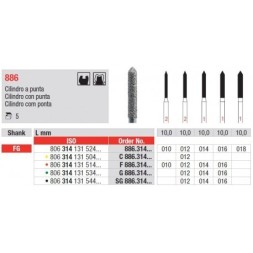 FRAISE DIAMANT FG X5 NOIRE S G886.314.012 EDENTA