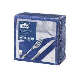 SERVIETTES BLEUS - 39X39