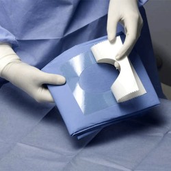 CHAMPS STÉRILES TROUÉS ADHÉSIF 100X150 CM