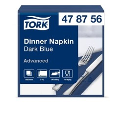 SERV  BLEU OCEAN TORK 40X40X2 CARTON DE 1800 REF 478756